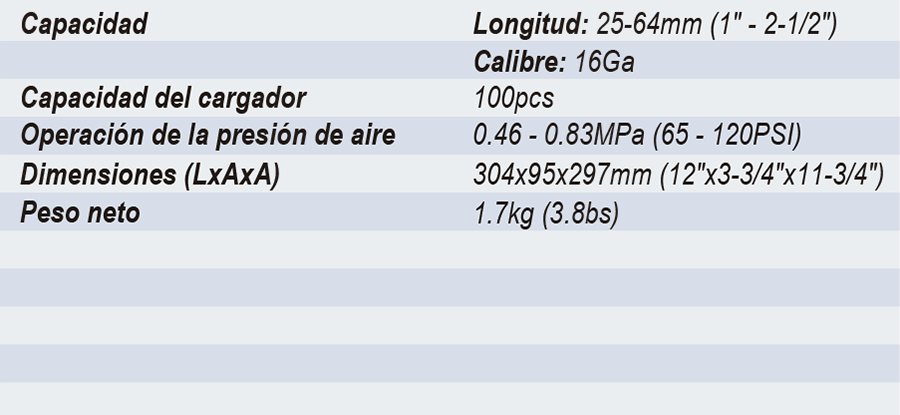 AF601: Clavadora Neumática 1 - 2 1/2 / 70 - 120 PSI y clavo máximo de 64  mm - Makita - Perú
