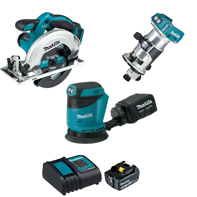 Makita Kit Sierra circular inalambrica DLX3165ST