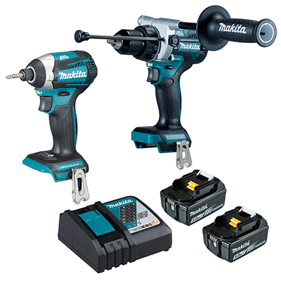 Makita Kit DLX2414T Kit rotomartillo inalambrico y atornillador